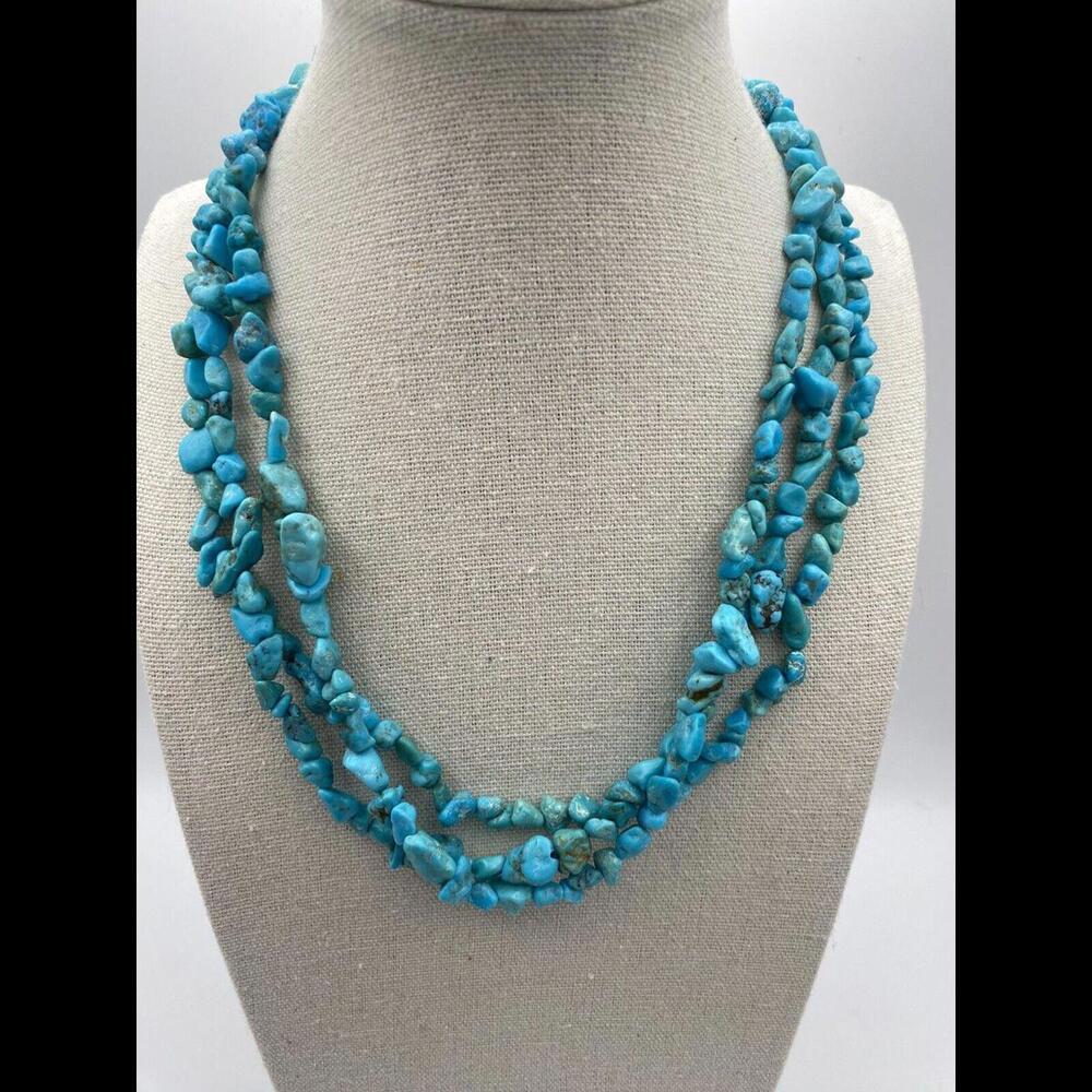 Triple Strand Turquoise Necklace